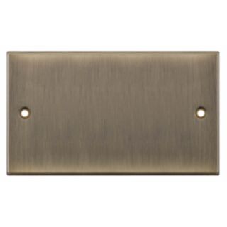 Selectric 5M Blanking Plate 1 Gang Antique Brass
