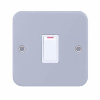Selectric Metal Clad Switch Double Pole 1 Gang 20Amp