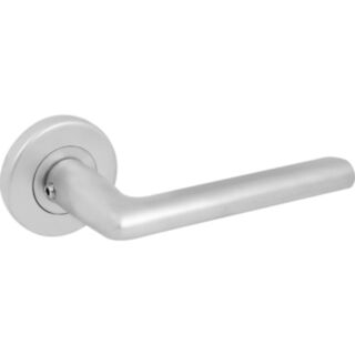 Carlisle Brass Serozzetta Uno Lever Handle On Round Rose Satin Chrome