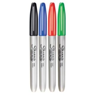 Sharpie Fine Tip Assorted Permanent Marker 4pk
