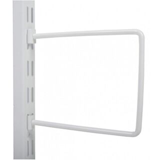 Shelf Bookend Spring Rod White 200mm