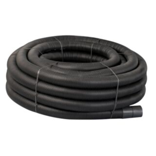 Naylor Agri Drain Single Wall Duct Perforated Land Drainage Coil Black 160mm x 50mtr
