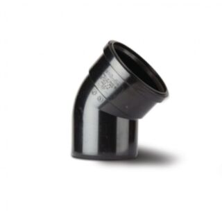 Soil & Vent Ring Seal 15° Bend Single Socket Black 110mm