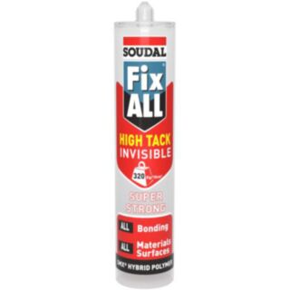 Soudal Fix All High Tack Sealant & Adhesive Invisible 290ml