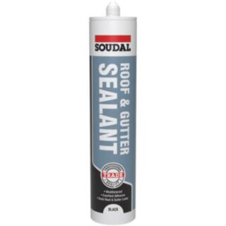 Soudal Trade Roof & Gutter Sealant Black 290ml