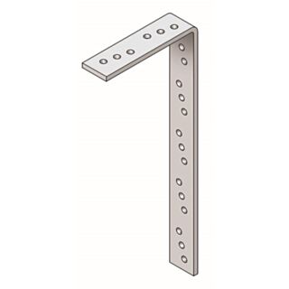 Strap Heavy Duty Galvanised 4x27.5x1000mm Bent At 100mm