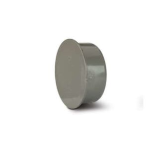 System 2000 PVCu 110mm Socket Plug Solvent Grey