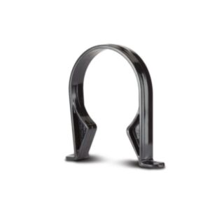 System 2000 Soil Pipe Saddle Bracket PVCu Black 82mm