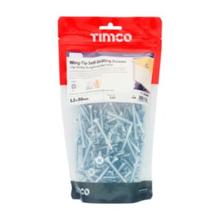 TIMCO Wing Tip Self Drilling Screws Zinc 5.5x50mm 150pk