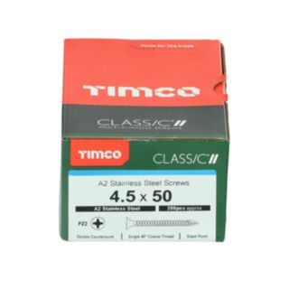 TIMCO Decking Screws Double Countersunk Stainless Steel 4.5x50mm 250pk