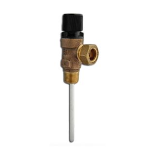 Temperature & Pressure Relief Valve 10Bar With ¾ Bush 15mm x ½