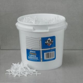 Tilerite Long Leg Tile Spacers Bucket 1mm 2000pk
