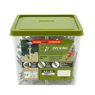 TIMCO C2 Deck-Fix Premium Decking Screws Countersunk Green 4.5x65mm 1000pk