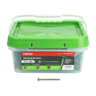TIMCO Decking Screws Double Countersunk Green 4.5x60mm 1500pk