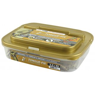 TIMCO C2 Tongue-Fix Premium Tongue & Groove Screws Reduced Countersunk Yellow 3.5x45mm 350pk