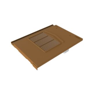 Timloc Roofline Non-Profile Roof Tile Vent (Modern) Brown 333x422mm