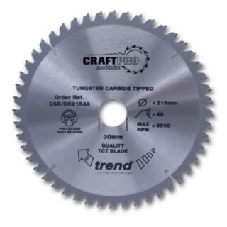 trend® CraftPro Circular Mitre Saw Blade Cross Cut For Wood 305x30mm Kerf 3.0mm 64T