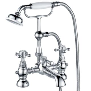 Trisen Formby Two Handle Bath Shower Mixer With Shower Kit Chrome
