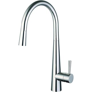 Trisen Jema Single Lever Pull Out Spout Kitchen Mixer Tap Brushed Nickel