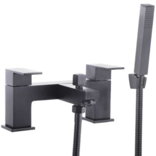 Trisen Kawa Two Lever Bath Shower Mixer With Shower Kit Black