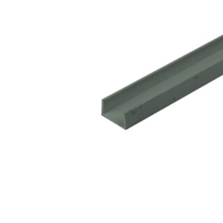 U Profile PVC White 1x10x18mm x 1mtr