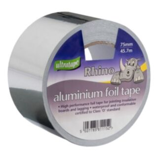 Ultratape Rhino Aluminium Foil Tape 75mm x 45.7mtr
