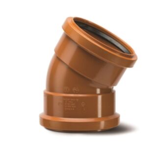 Underground 30° Short Radius Bend Double Socket 110mm