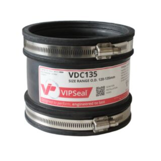VIPSeal Coupler EPDM (For Clay 4 To Clay 4 Pipe) 120-135mm