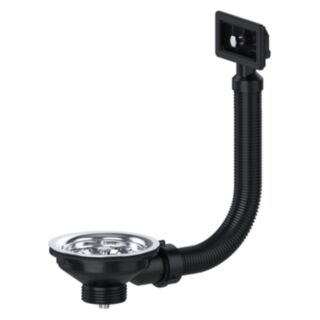 VIVA Kitchen Sink Basket Strainer & Square Overflow Stainless Steel 40mm