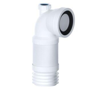 VIVA SLINKY-FIT 90° Flexible Pan Connector With 1¼ Adaptor 300-600mm