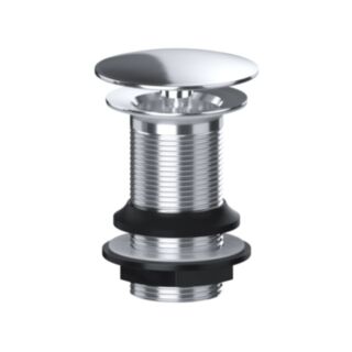 VIVA Free Flow Basin Unslotted Waste Chrome 1¼ x 60mm