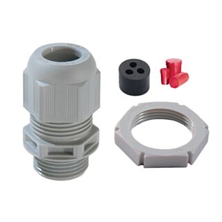WISKA TKE/P32+ Cable Gland Plastic 2 x 25mm Tails & 1 x 16mm Earth Kit