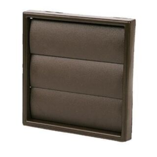 Wall Outlet With Gravity Shutter Brown 100mm 160x160mm