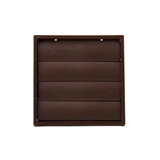Wall Outlet With Gravity Shutter Brown 150mm 155x155mm