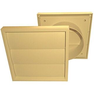 Wall Outlet With Gravity Shutter Cotswold Stone 100mm 160x160mm