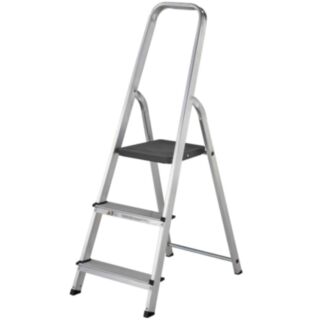 Werner EN131 740 High Handrail Step Ladder Aluminium 3 Tread