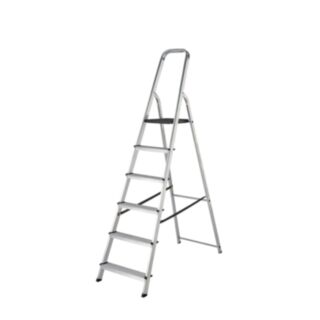 Werner EN131 740 High Handrail Step Ladder Aluminium 6 Tread