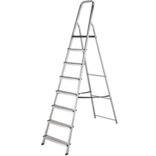 Werner EN131 740 High Handrail Step Ladder Aluminium 8 Tread