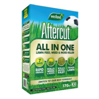 Westland Aftercut All In One Lawn Feed, Weed & Moss Killer 170m²