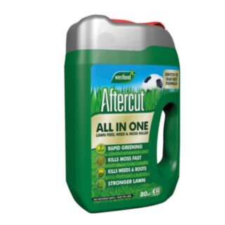 Westland Aftercut All In One Lawn Feed, Weed & Moss Killer Spreader 80m²