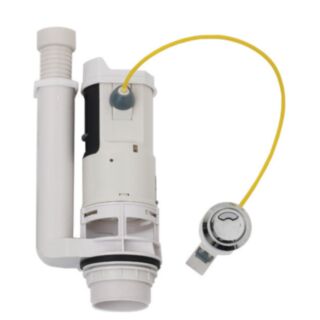 Wirquin Kayla Dual Flush Cable Valve With Push Button Fits 1½ Or 2 Outlet