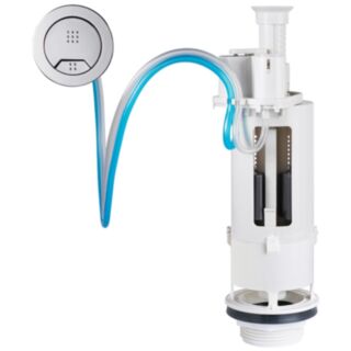 Wirquin Kayla Pneumatic Dual Flush Valve With Kara 72mm Push Button Fits 2 Outlet