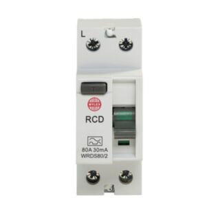Wylex Type A RCCB Double Pole 80Amp