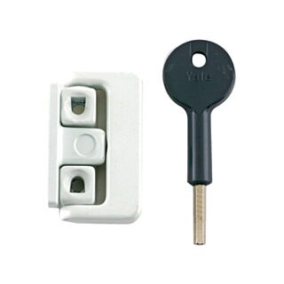 Yale® 8K101 Window Latch White & Key 4pk