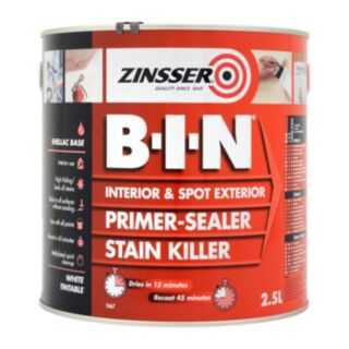 Zinsser B-I-N® Primer Sealer White 2.5ltr