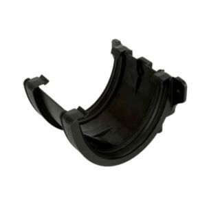 Half Round Deepstyle Gutter Union Bracket Black 115mm