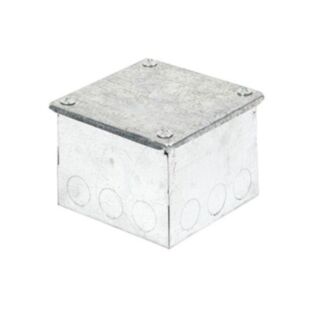 Galvanised Adaptable Box With K/O 100x100x75mm