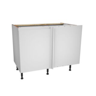 Gower Rapide+ Capri Kitchen Corner Base Unit Handleless Gloss White 1000x565x870mm