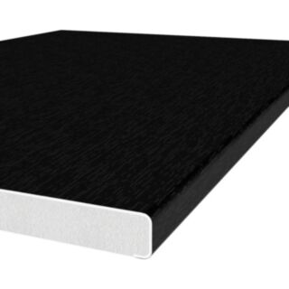 Solid Soffit Multi Purpose Board PVCu Woodgrain Black Ash 10x200mm x 5mtr