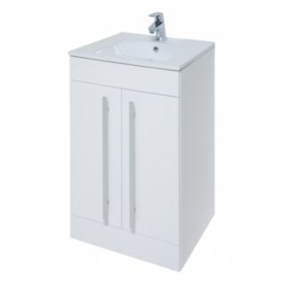 Kartell K-Vit Purity Slim Ceramic Basin 1 Tap Hole 390x500mm